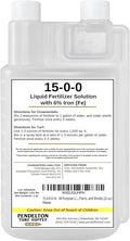 Pendelton Turf Supply Inc. 15-0-0-6 Fe All Purpose Liquid Iron Fertilizer Solution for Darker Greener Turf Plants and Shrubs (32 oz.)