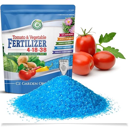 4-18-38 Fertilizer Made in USA – 100% Water Soluble Plant Food for Hydroponics and Soil Gardens - Tomatoes Peppers &amp Leafy Greens - Super Concentrated - Makes 1000 Gallons!