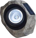Solar Simulated Stone Lamp Outdoor Yard Decorative Light with Adjustable White/Warm LED Solar Lawn Spotlight for Garden Patio Landscape