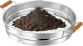 Soil Sifter with Handle for Gardening-14 inches Large Stainless Steel Soil Sieve with 6mm Mesh Screen-Garden Sifter for Dirt Rocks Compost Gravel Pellet Sand