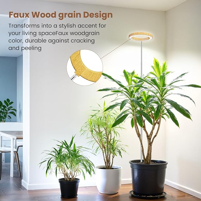 Grow Light Full Spectrum Plant Grow Light Height Adjustable Auto Timer 3 Lighting Modes for Indoor Plnats 5V