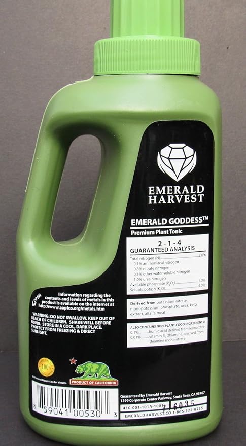 Emerald Harvest - Emerald Goddess - Premium Plant Tonic 1 Qt. 2-1-4 Fertilizer (supply#: tindara1 TRYK36182012705021