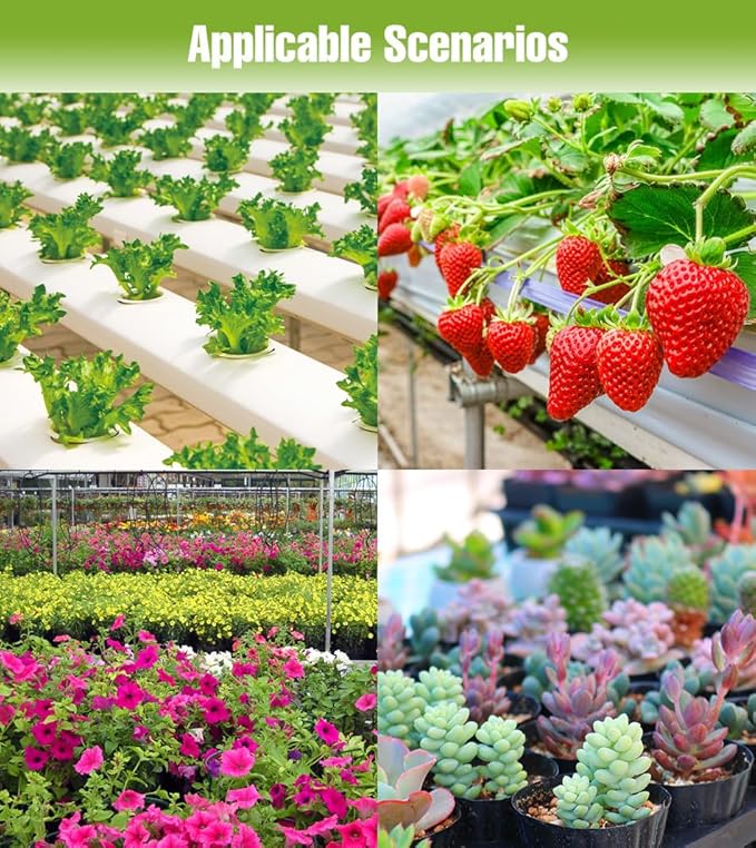 200W LED Plant Light Full Spectrum100-277V Indoor Red Blue Green Plants Fill Lamps Greenhouse Tent Hydroponic System Potting Cultivation Lamp UV IR Vegs Bonsai Flower Vegetable Succulent Cactus