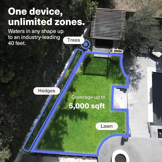 OtO Lawn Smart Sprinkler – App-Controlled Precision Watering Solar-Powered Weather Intelligence Rain Skips Quick Install Covers 5000 sq ft Water-Saving Irrigation System