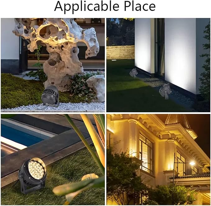 Garden Spotlights LED Landscape Lights IP65 Waterproof AC85-110V Rotate Spot Light for Outdoor Patio Walkway Decorative Lamp