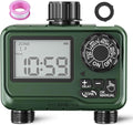 BN-LINK Sprinkler Timer Outdoor - 2 Zone Programmable Water Timer with Rain Delay Automatic Irrigation System for Lawns &amp Garden Hoses - Waterproof Manual Controller with Large LCD Display
