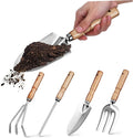 Stainless Steel Garden Tool Set with Varied Shovels Rounded Edges Lightweight Comfortable Gardening Tools for Women Men Birthday Kit