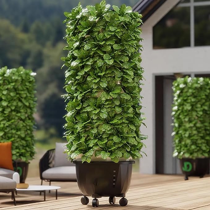 Hydroponics Growing KitsLarge Tank hydroponics Growing SystemVertical Grow Towerfor Herbs Fruits and Vegetables with Moisturizing Pump Adapter Mesh Pots.