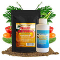 Premium Organic Worm Castings &amp Worm Tea – 1.5 QTS Worm Castings with Kelp &amp Humic Acid + 4 oz Worm Tea – Natural Soil Fertilizer for Indoor &amp Outdoor Gardens Vegetables Flowers &amp Tr
