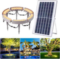 Outdoor Landscape Spotlights Solar Lights OutdoorLED Yard Lighting Uplight Landscape SpotlightsRing Tree LightEasy to Assemble (White Light Pack of 6)