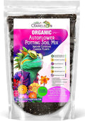 Organic Autoflower Potting Soil Mix – Ready-to-Use Living Soil No Fertilizers Needed – Balanced Nutrients Light Texture Excellent Drainage Boosts Germination &amp Root Growth (3 quarts)