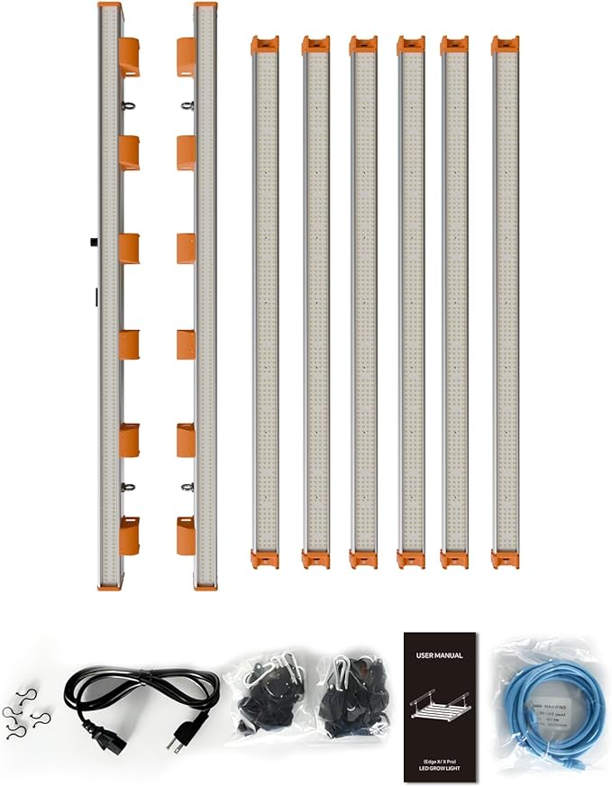 Grow Light LED Modular 720W Grow Lights for Indoor Plants Full Spectrum Seed Starting Seedlings Vegetable Scalable &amp Linkable Daisy Chain Dimmable 5x5ft Plant Light