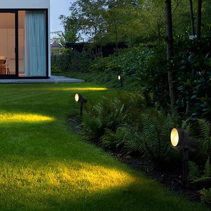 LED Landscape Light6-Pack 12V Low Voltage Garden LightingCOB 7W Outdoor Spotlight IP65 WaterproofLandscape Flood Lighting for Yard Lawn