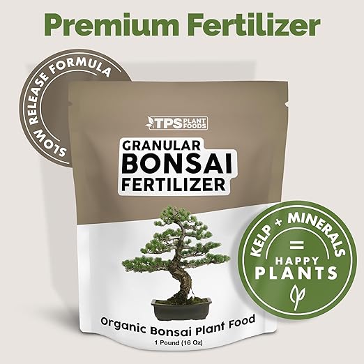Bonsai Fertilizer Pellets – Organic Slow Release Granular Plant Food for Bonsai Trees Supports Controlled Growth &amp Strong Roots 1 lb
