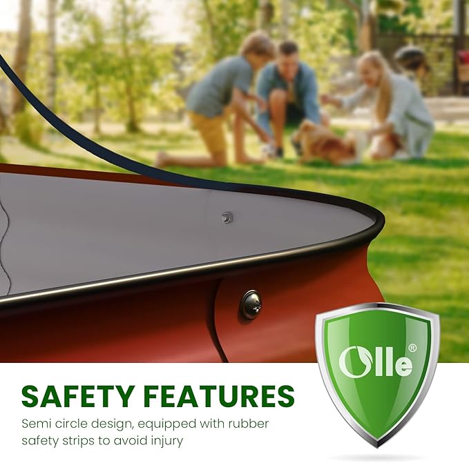 Olle Outdoor Metal Raised Garden Bed 17 Tall Large Bottomless Galvanized Raised Bed for Growing VegetablesSucculentsFlowers Planter Boxes Outdoor 47*27 Red