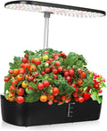 1set Hydroponic Plant Growing Grow Light Indoor Gardening Kit for Vegetables Herbs and Seeds Germination Intelligent Control Multi-Porous Design Compatible Us