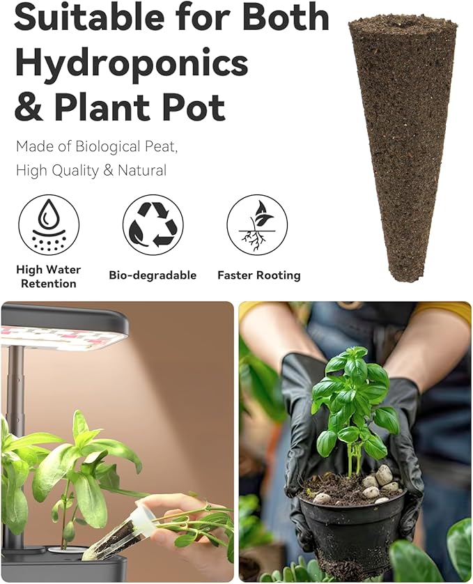 LYKOCLEAN 8 Pods Gourmet Herb Seed Pod Kit and 8 Pods Vegetables Seed Pod Kit Compatible with Aerogarden idoo Ahopegarden Letpot Hydroponics Growing System