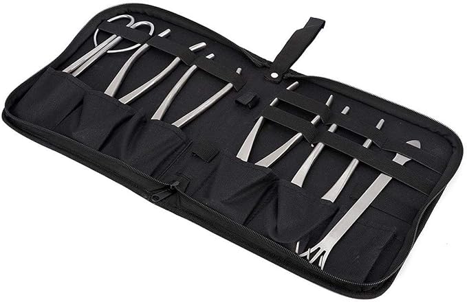 Bonsai Tools Set 6pcs Stainless Steel Bonsai Garden Plant Tree Scissors Trimming Cutting Tool Set with Storage Bag Garden Plant Tools