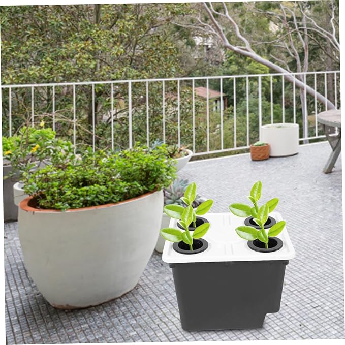 Happyyami Hydroponic Bucket Herb Growing Kit Indoor Hydroponic Systems for Greenhouse