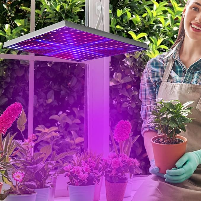 Full Spectrum Suspended 225 LED Plant Growth lamp (15W)