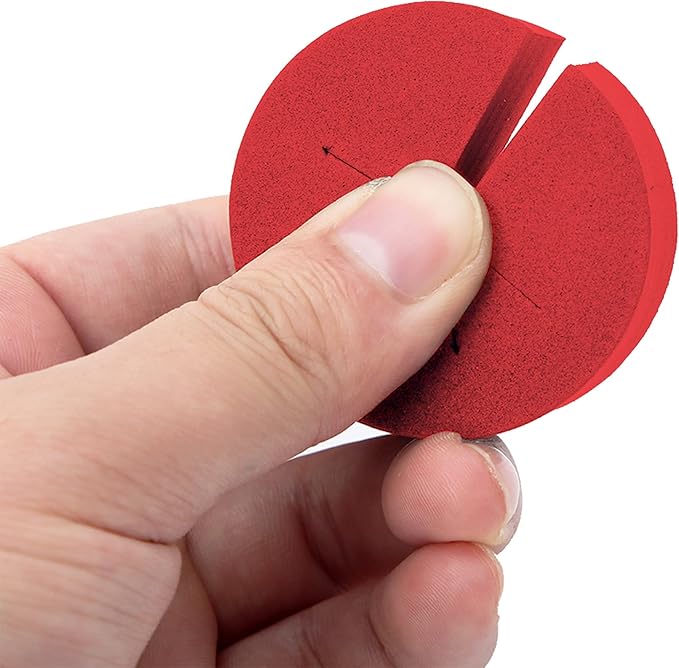 2” Neoprene Foam Inserts for Hydroponics Growing System Clone Machine Propagation Indoor Gardening 100 Pack Red