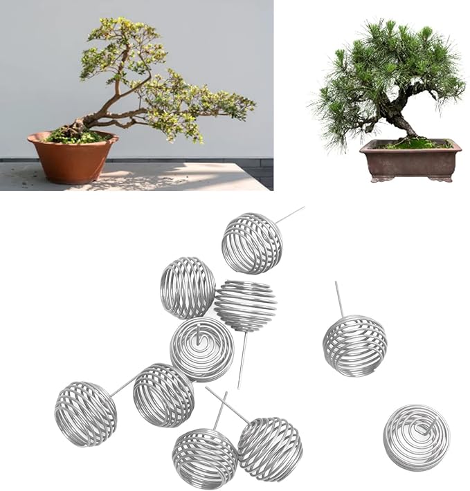 Garden Stainless Steel Fertilizer Mesh Baskets - Small Size Bonsai Nutrition Cups Robust &amp Long - Lasting Pack of 100 for Home &amp Farm Use
