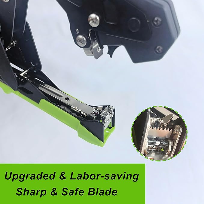 Upgraded Plant Tying MachinePlant Vine Tying Tool Kit with 20000pcs Staples 17 Roll Tape with SK5 Blade Replacement for GardenerFarmerGrapesTomatoesVegetables