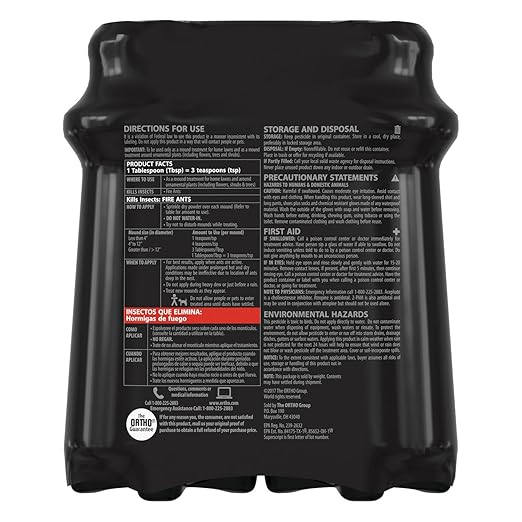 Ortho Orthene Fire Ant Killer1 – Mound Treatment Outdoor Ant Killer Kills Queens No Watering Needed Treats up to 162 Mounds 12 oz. (2-Pack)