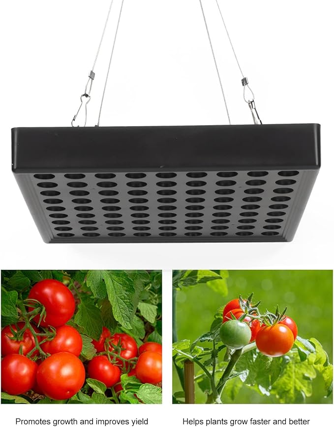 LED Grow Light Panel Full Spectrum High Efficiency Luminescent Plant Grow Light for Covered Grow Tent Greenhouse Vegetables and Blooming Seeds Hydroponics(USA 81 Beads)