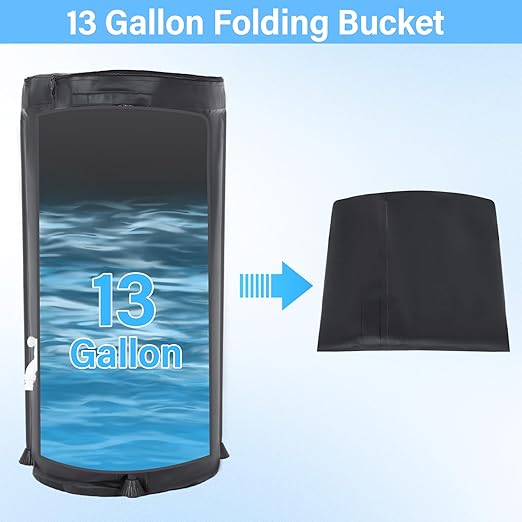 Self Watering System Kits for Plants with 13 Gallon Bucket and 25W Water Pump Automatic Watering System for Indoor and Outdoor for Grow Tent Greenhouse Lawn