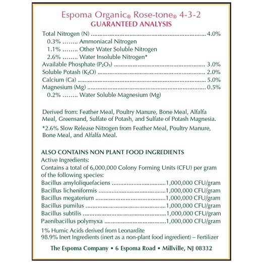 Espoma RT4 4-Pound Rose-Tone 4-3-2 Plant Food - 5 Pack