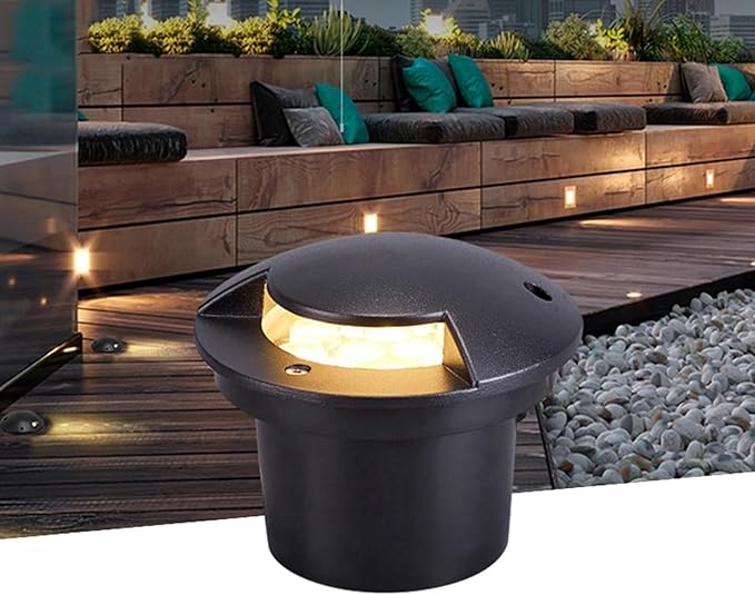 LED Recessed Underground Light - Low Voltage AC/DC 24V Embedded Spotlights IP65 Waterproof for Outdoor Bridge &amp Garden Landscape Lighting Available in 12W White Light &amp 18W Warm Light