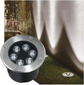 Round Outdoor Lawn Courtyard Underground Light - Ground Landscape Light Recessed Ground LED Spotlight IP66 Outdoor Waterproof Underground Light for Pathway YYellow 1W