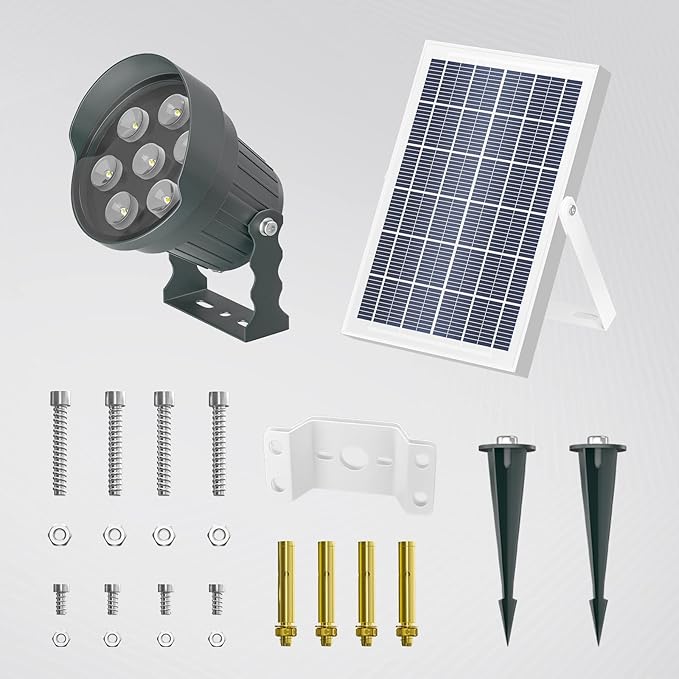 Ofuray Solar Flag Pole Light OutdoorDimmable Brightest Flag Pole Light Solar Powered American Flag Coverage Led Solar Flag Pole Lights Outdoor Dusk to Dawn fit 1.5''-4'' Flagpole for House