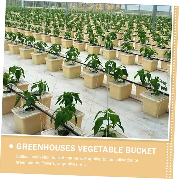 Greenhouse Hydroponic Planting Bucket for Soilless Cultivation Versatile Vegetable and Fruit Growing System Simple Installation and Practical Design