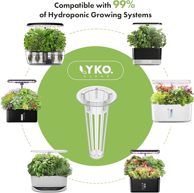 LYKOCLEAN Herb Seed Pod Kit(8-Pod) with Salad Greens Seed Pod Kit(7-Pod)