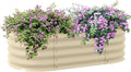 3.4' x 2' x 1' Galvanized Raised Garden Bed Kit
