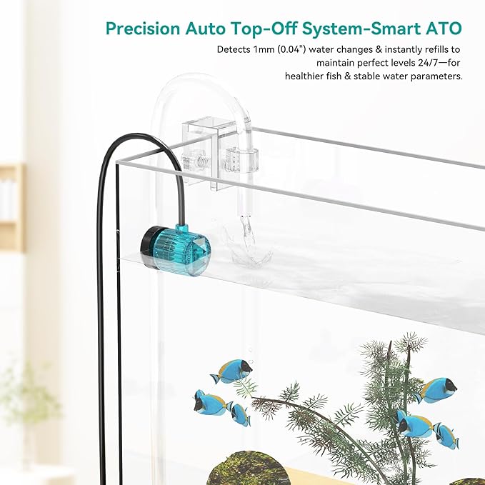 Auto Top Off System ATO Saltwater AquariumWater Top Off System for AquariumReef Tank＆Fish Tank- Blue
