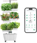 Hydroponics Growing System Kit48 Pods Large Indoor Hydroponic Herb Garden with Smart LED Grow Light Auto Circulating Water Pump24L Water TankAPP &amp WiFi ControlledGardening Systems for Ideal G