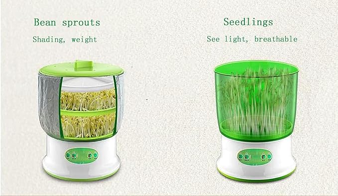 2PCS Bean Sprouts Machine Multi-Function Four-Season Intelligent Control Seed Germination kit U.S. regulations-1