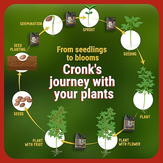 Cronk Nutrients Bonnie &amp Clyde Autoflower Nutrients Bloom and Grow – Yield Increasing Autoflower Plants Nutrient Kit – Easy to Use Plant Food – Optimal Formula for Optimal Results 4L