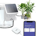 BALDR Automatic Solar Plant Watering System - WiFi Solar Drip System &amp App-Controlled Water Pump with Timer - Indoor Solar Power Irrigation System Smart Scheduling for House Plants While You are A
