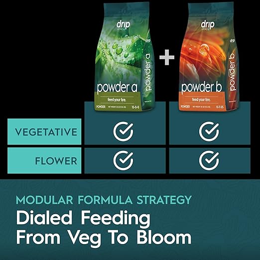 Powder A Vegetative Base Nutrient for Strong Growth Calcium and Nitrogen Water-Soluble and Clean for Hydroponics Soil and Coco 25 lb Bag