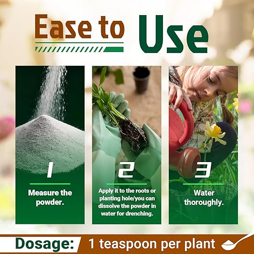 Dr. Raifya's Mycorrhizal Fungi Inoculant 10X Concentrated Up to 700 Plants–Organic Root Stimulator to Strengthen Roots Enhance Growth &amp Increase Yield Safe for Vegetables Flowers &amp Fruits