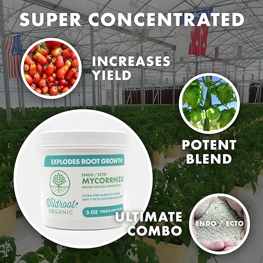 Mycorrhizae 16 Species Inoculant (5 lb) Improves Drought Tolerance + Saves Precious Water + Fertilizer Root Stimulator • Explodes Root Growth [5 lb Treats 96000 (4 inch) Plants]