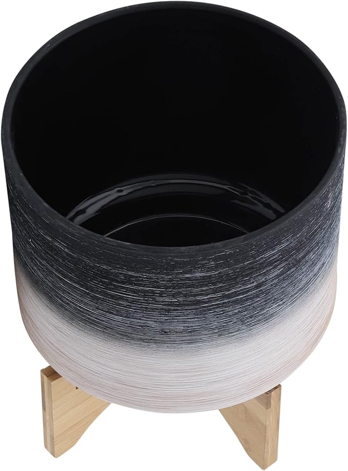 Generic  S2 810 Planter ON Wooden Stand Gray