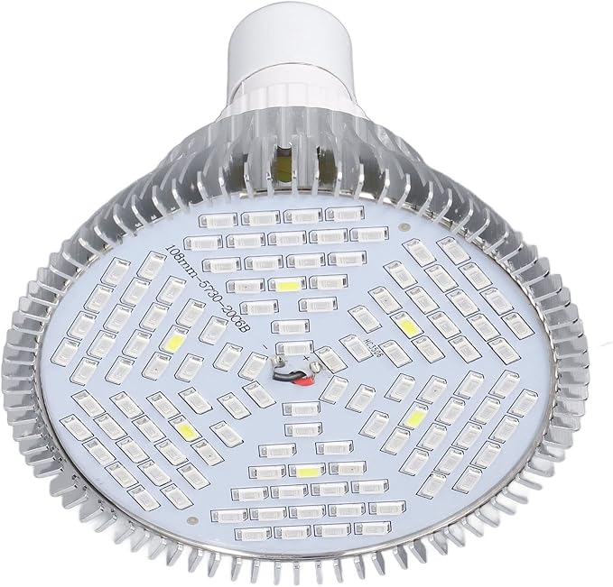 LED Grow Light Bulbs Plant Light Bulb E27 Full Spectrum Low Heat Growing Lamp for Seedlings Hydroponic Succulent Flowers Veg Greenhouse (85-265V)(80W 120 Beads)