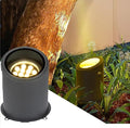 Ground LED Landscape Lights - IP67 Waterproof Outdoor Buried Light AC 220V Adjustable Angle Recessed Floor Lamp Garden Decorative Spotlight Easy Installation(Yellow6W)