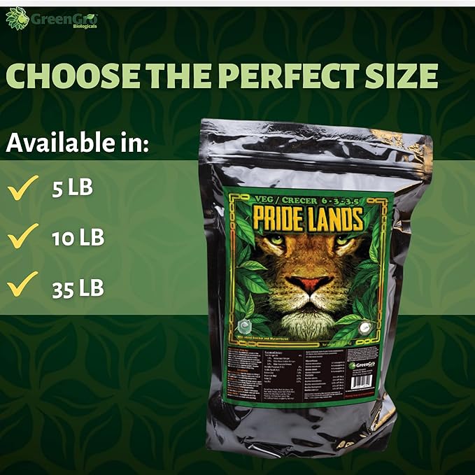 Pride Lands Veg Premium Organic Dry Top Dress Fertilizer for The Vegetative Cycle Bigger Buds and Healthier Plants with Our Complete Veg Food Easy to Use and All Natural Safe for Plants You Consume