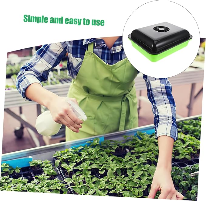 Sprout Trays Seedling Tray Sprouting Kit Plant Growth Plate Use Soilless Method for Small Spaces